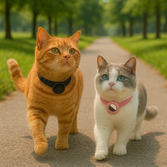 Katzenhalsband mit AirTag Halterung und verstellbarer Passform | Feloop