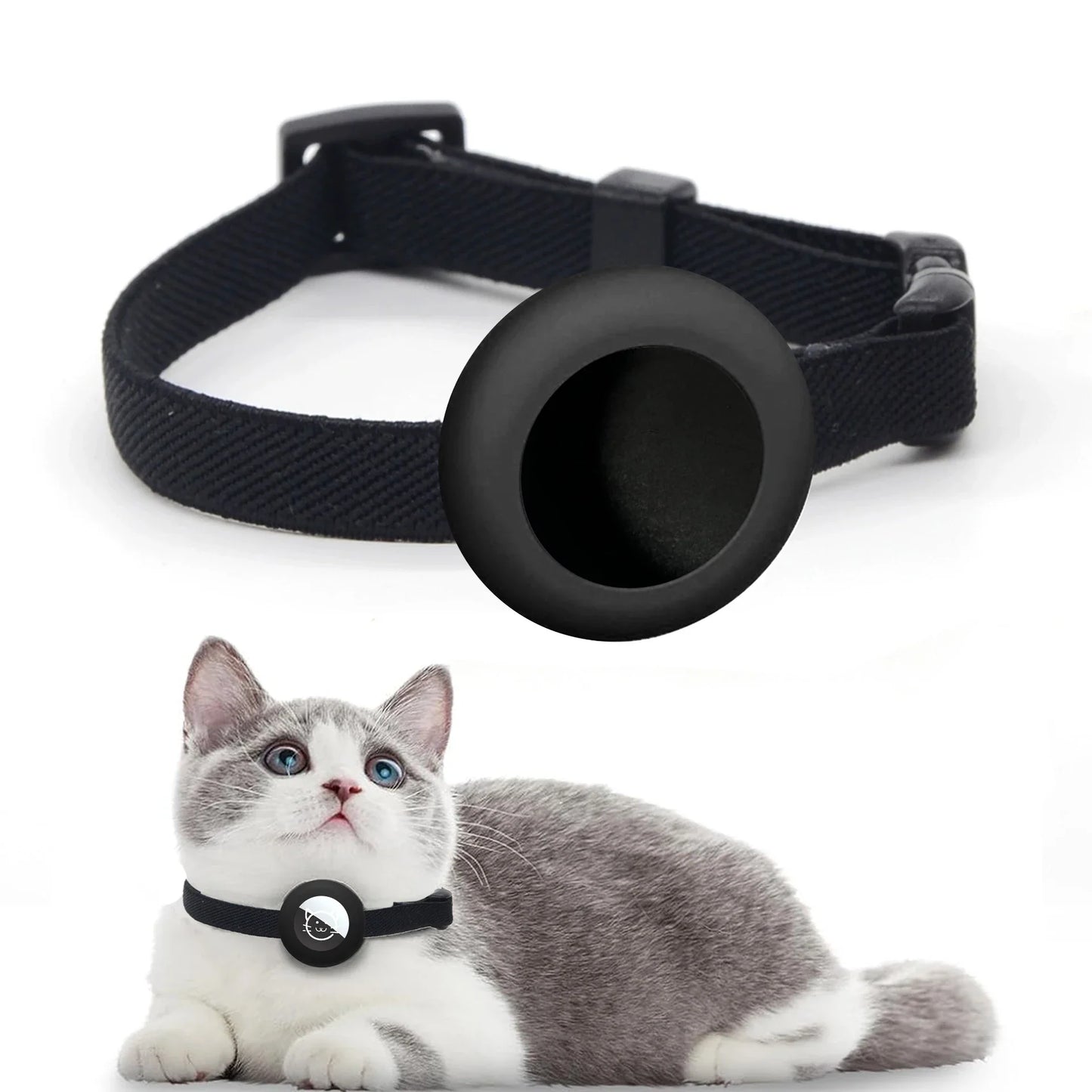 Katzenhalsband mit AirTag Halterung und verstellbarer Passform | Feloop