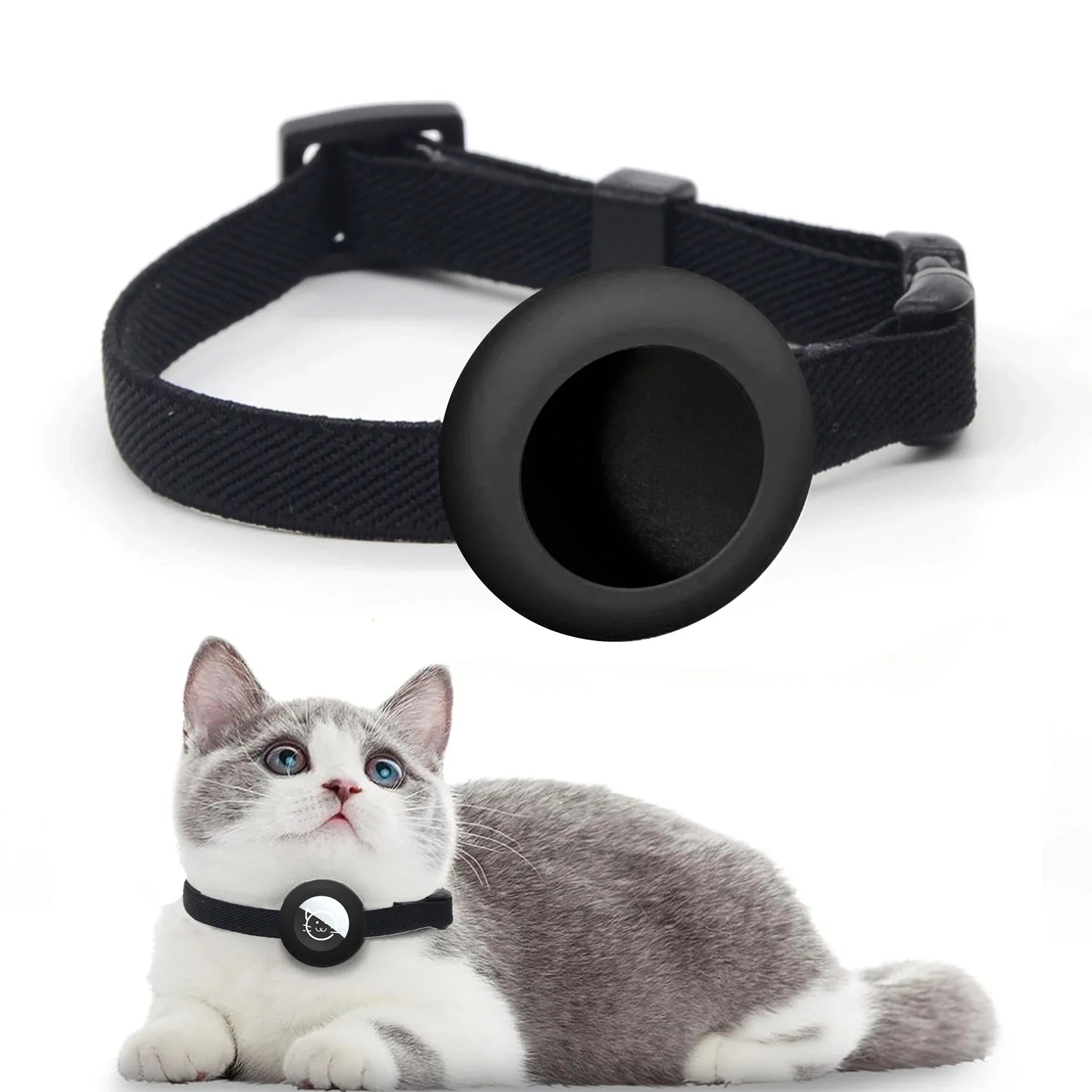 Katzenhalsband mit AirTag Halterung und verstellbarer Passform | Feloop
