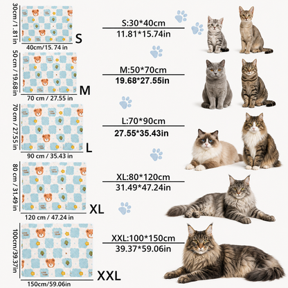 Katzenkuehlmatte atmungsaktiv rutschfest fuer Sommer | Zarexo
