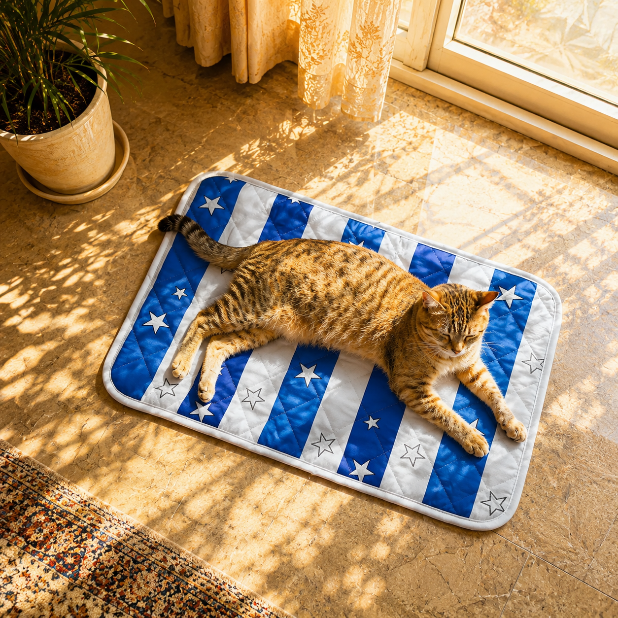 Katzenkuehlmatte atmungsaktiv waschbar fuer Sommer | Vexlan