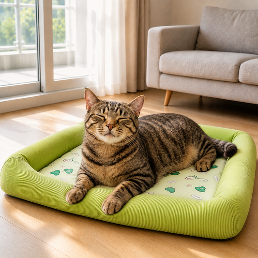 Katzenkuehlmatte waschbar atmungsaktiv fuer Sommer | Fexora