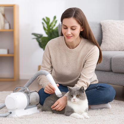 Katzenschermaschine 400W mit Staubsauger und Auffangbehälter | Groomiq