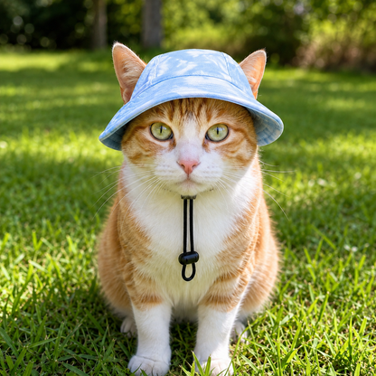 Katzensonnenhut UPF 50+ atmungsaktiv für Sommertage | Miezora