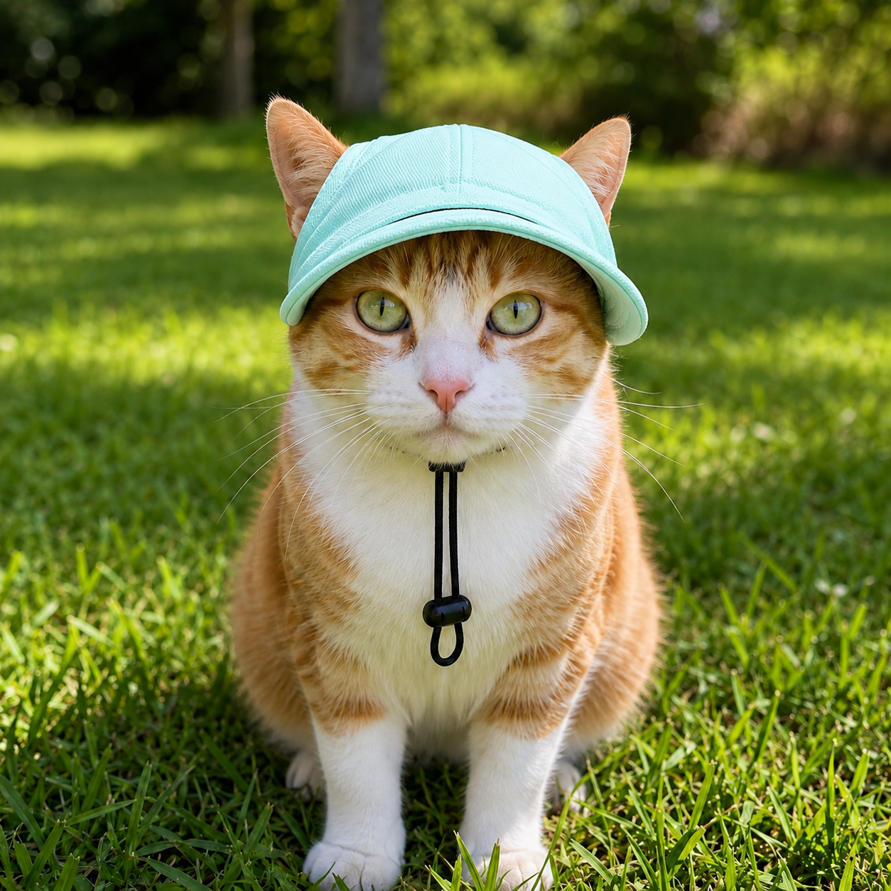 Katzensonnenhut UPF 50+ atmungsaktiv für Sommertage | Miezora