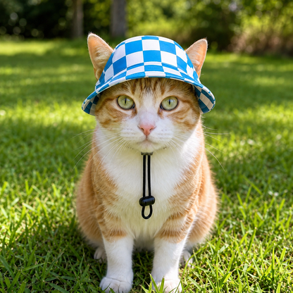 Katzensonnenhut UPF 50+ atmungsaktiv für Sommertage | Miezora