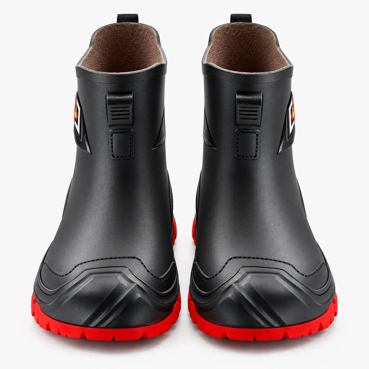 Knöchelhohe Gummistiefel Mit Runder Zehenpartie