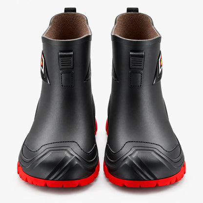 Knöchelhohe Gummistiefel Mit Runder Zehenpartie