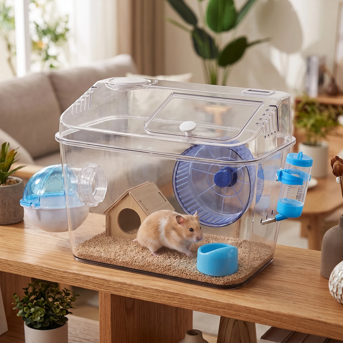 Kompakter Hamsterkäfig Mit Oberer Klappe