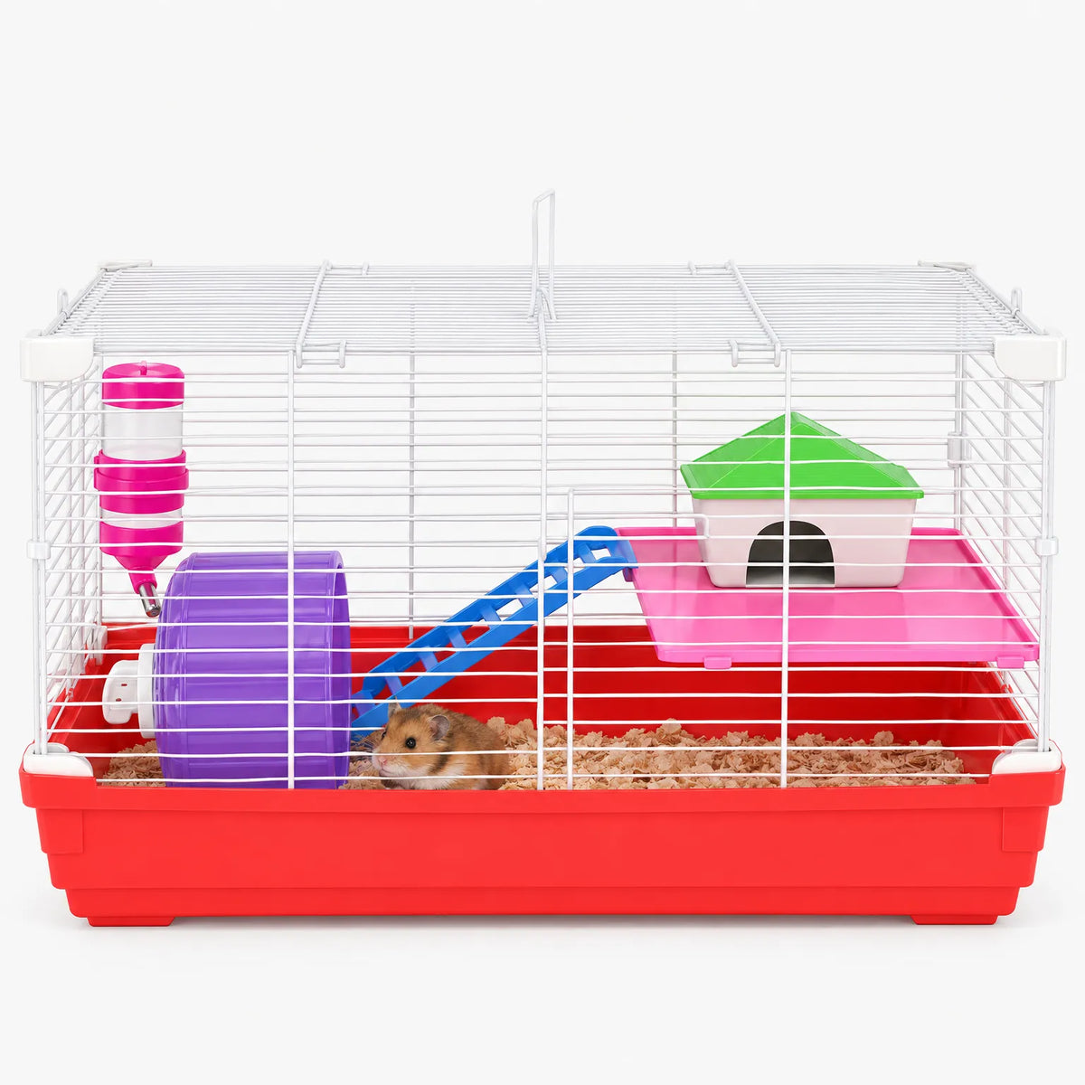 Kompakter Hamsterkäfig Mit Zubehör