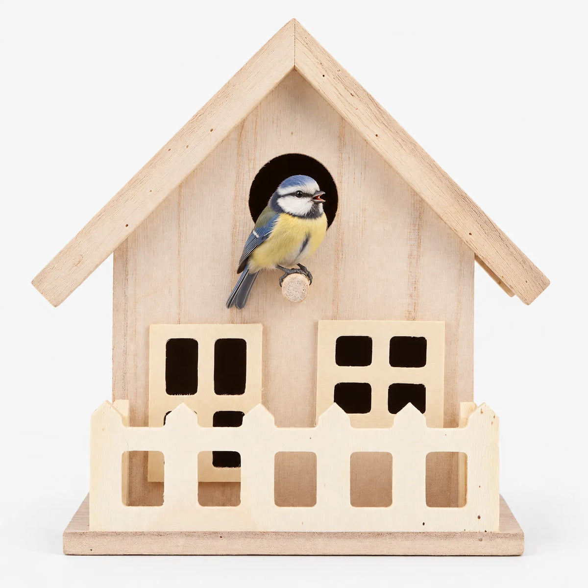Kompaktes Vogelhaus Mit Aufklappbarem Dach