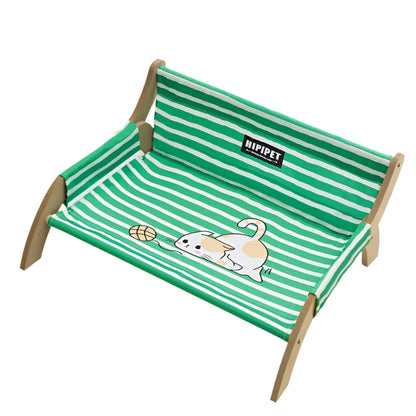 Körbchen gestreift mit Lounge Design für Katzen und Hunde | Lunza