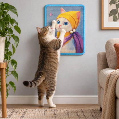 Kratzbrett Katze Wand Selbstklebend Rechteckig