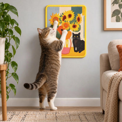 Kratzbrett Katze Wand Selbstklebend Rechteckig