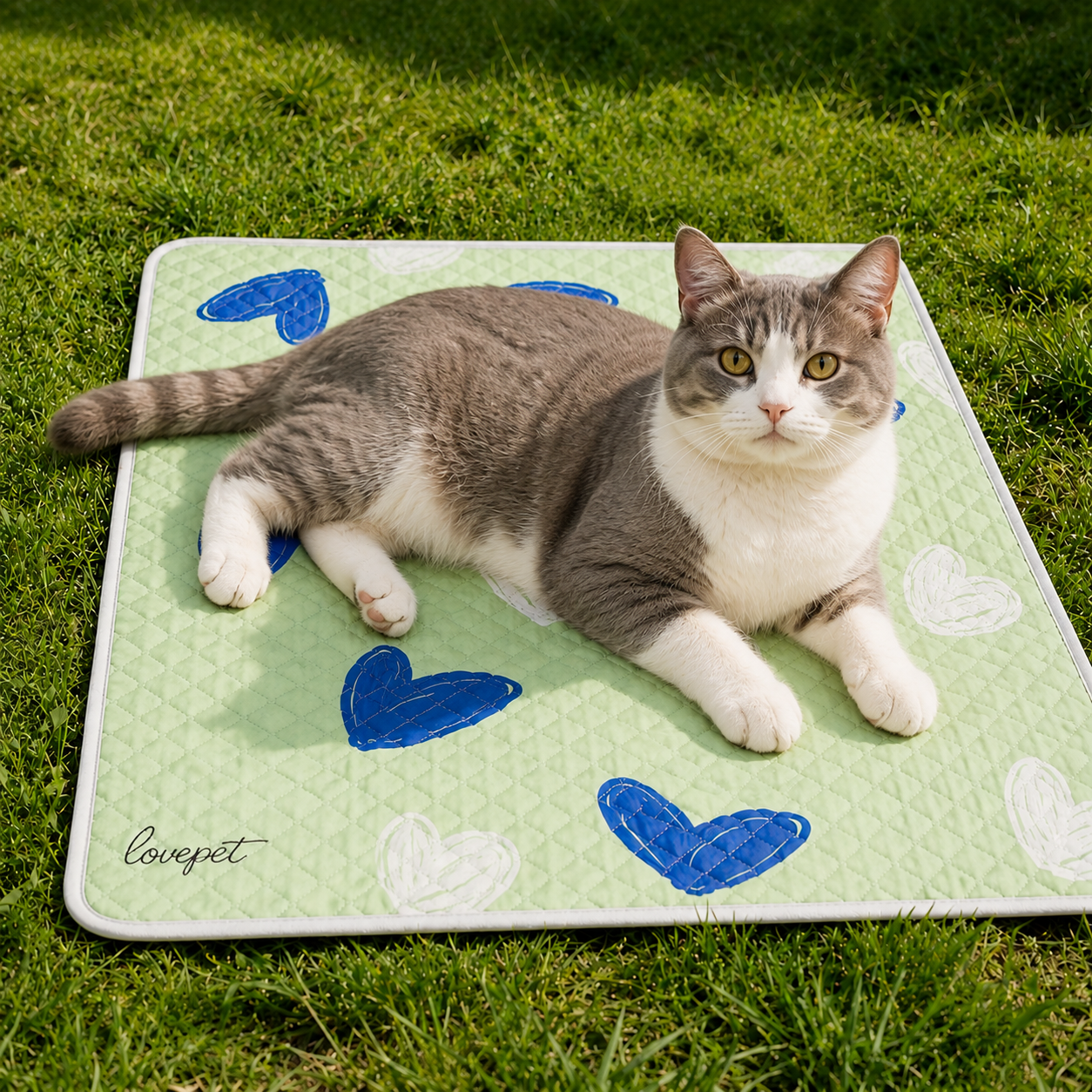 Kuehlmatte Katze atmungsaktiv rutschfest fuer Sommer | Myvora
