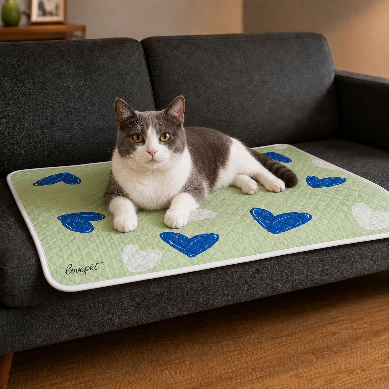 Kuehlmatte Katze atmungsaktiv rutschfest fuer Sommer | Myvora