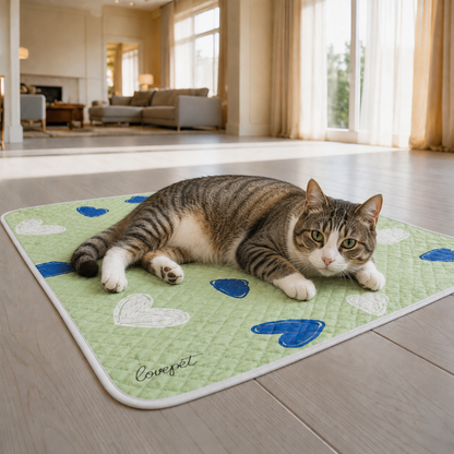 Kuehlmatte Katze atmungsaktiv rutschfest fuer Sommer | Myvora