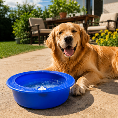Kuehlwassernapf wiederverwendbar fuer Hunde und Katzen Sommer | Frostia