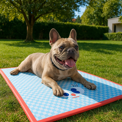 Kühlende Hundematte mit atmungsaktivem Stoff für Sommertage | Chillrest
