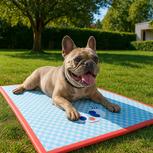 Kühlende Hundematte mit atmungsaktivem Stoff für Sommertage | Chillrest