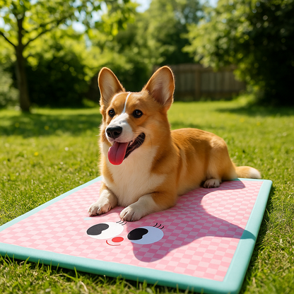 Kühlende Hundematte mit atmungsaktivem Stoff für Sommertage | Chillrest