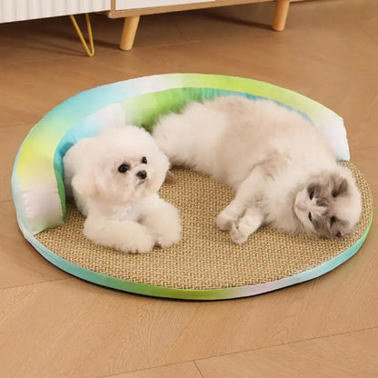 Kühlende Hundematte mit atmungsaktiver Rattanstruktur | Frilo