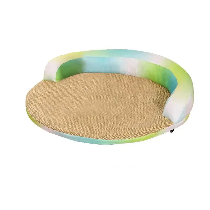 Kühlende Hundematte mit atmungsaktiver Rattanstruktur | Frilo