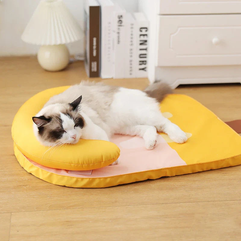 Kühlendes Hundebett für den Sommer mit rutschfester Unterseite | PopziNest