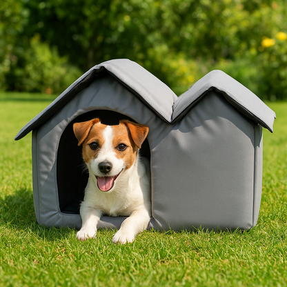 Kühlendes Hundehaus mit Eisbeuteln und atmungsaktivem Design | Frostivo