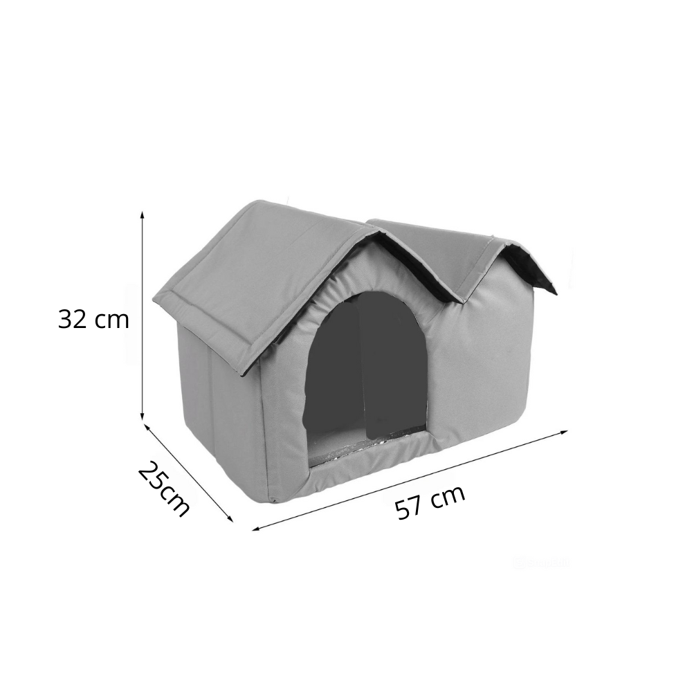 Kühlendes Katzenhaus mit Eisbeuteln und atmungsaktivem Design | CooliFur
