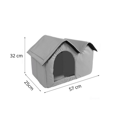 Kühlendes Katzenhaus mit Eisbeuteln und atmungsaktivem Design | CooliFur
