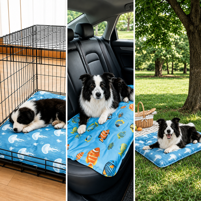 Kuhlmatte fur Hunde PVC wasserabweisend faltbar | Frionix