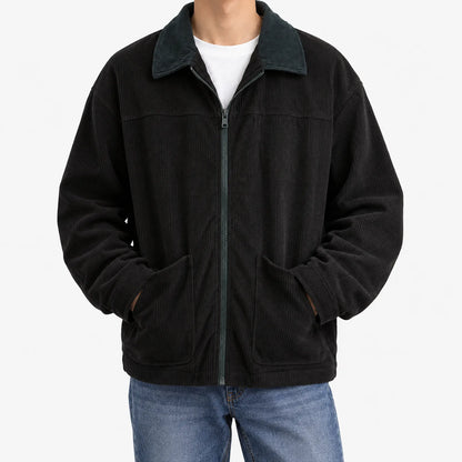 Lässige Jacke Mit Umlegekragen