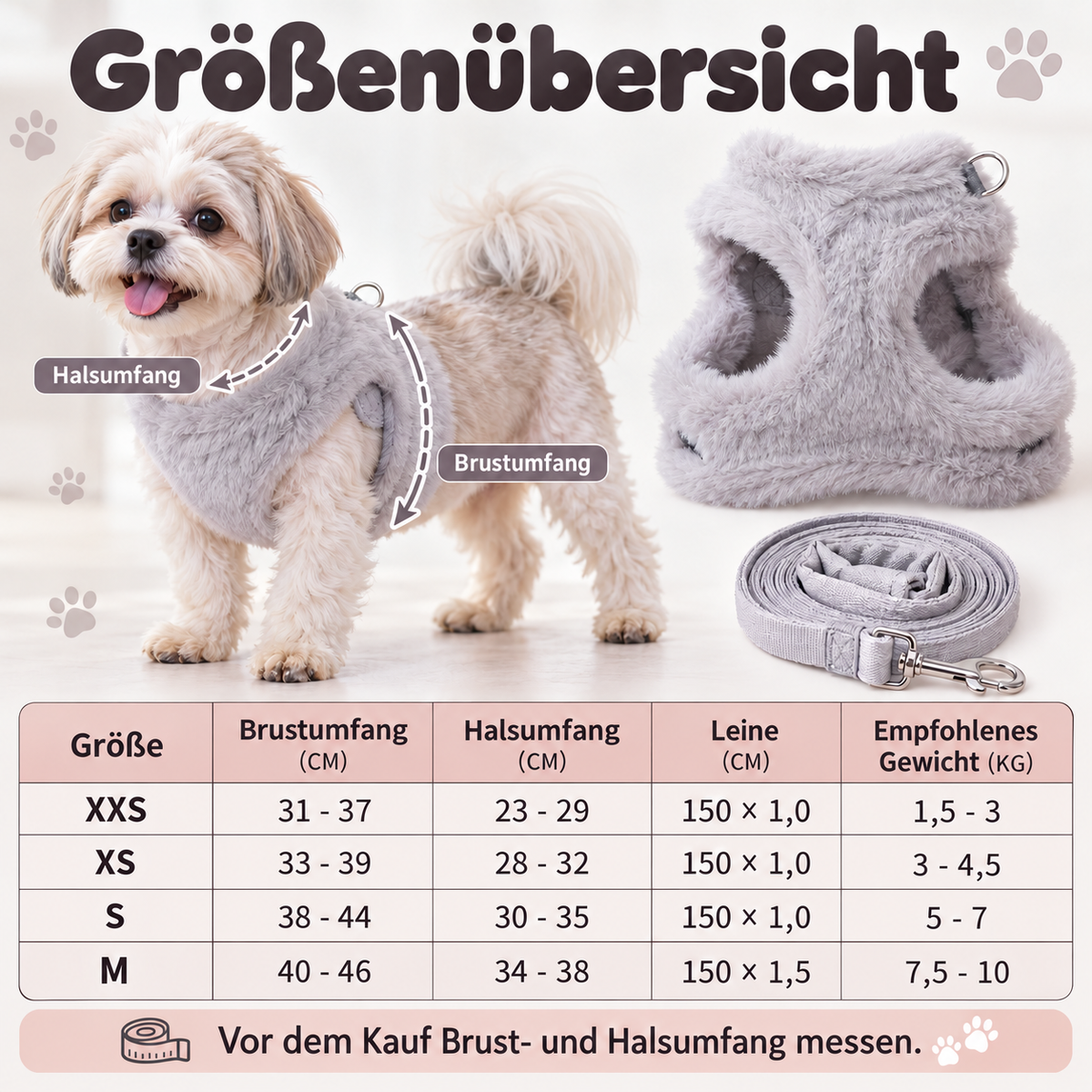 Lea | Samtgeschirr für Komfort und Stil