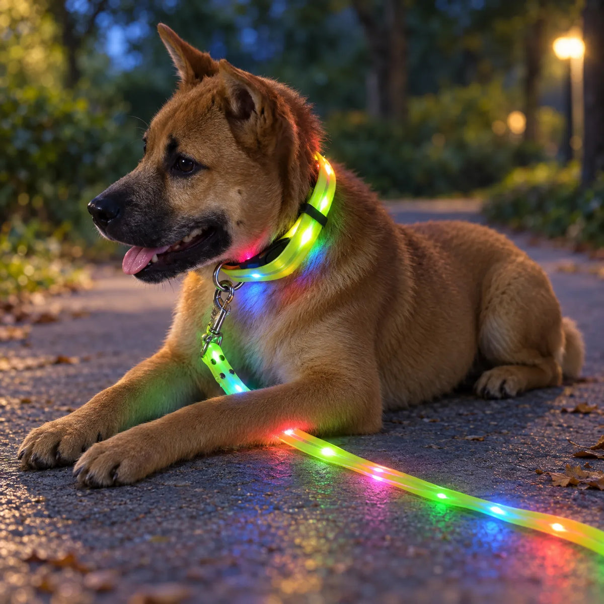 Leuchtende Hundeleine Mit LED Leuchten
