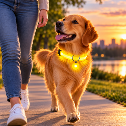 Leuchthalsband Für Hunde Mit Anhänger