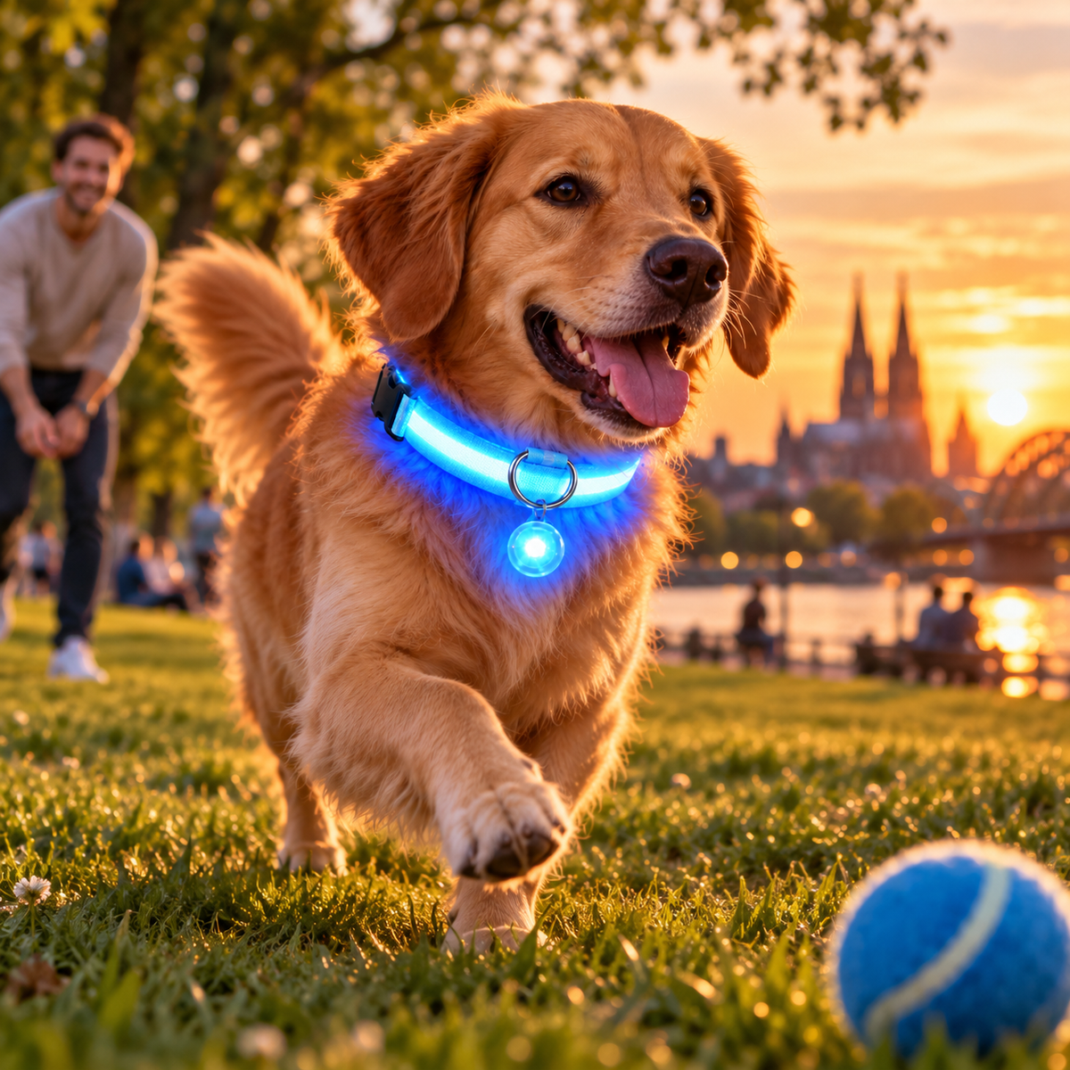 Leuchthalsband Für Hunde Mit Anhänger