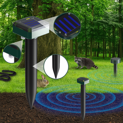 Maulwurfschreck mit Solar für den Garten mit Ultraschallton | Solmora