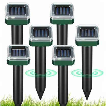 Maulwurfschreck mit Solar für den Garten mit Ultraschallton | Solmora