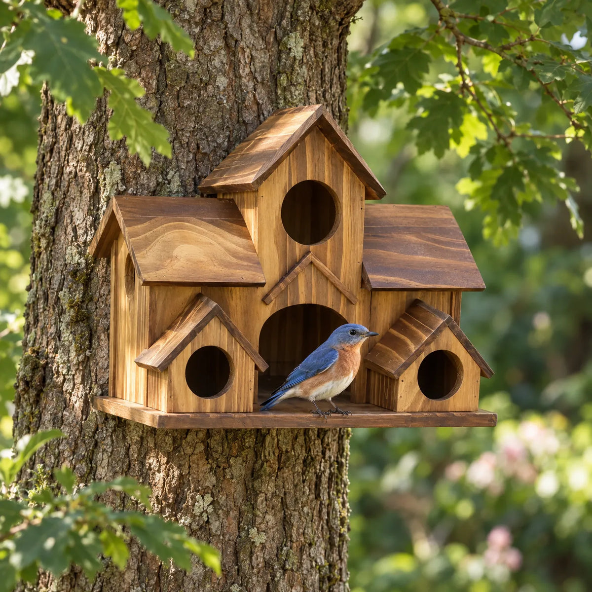 Mehrteiliges Vogelhaus Mit Fünf Nistkammern