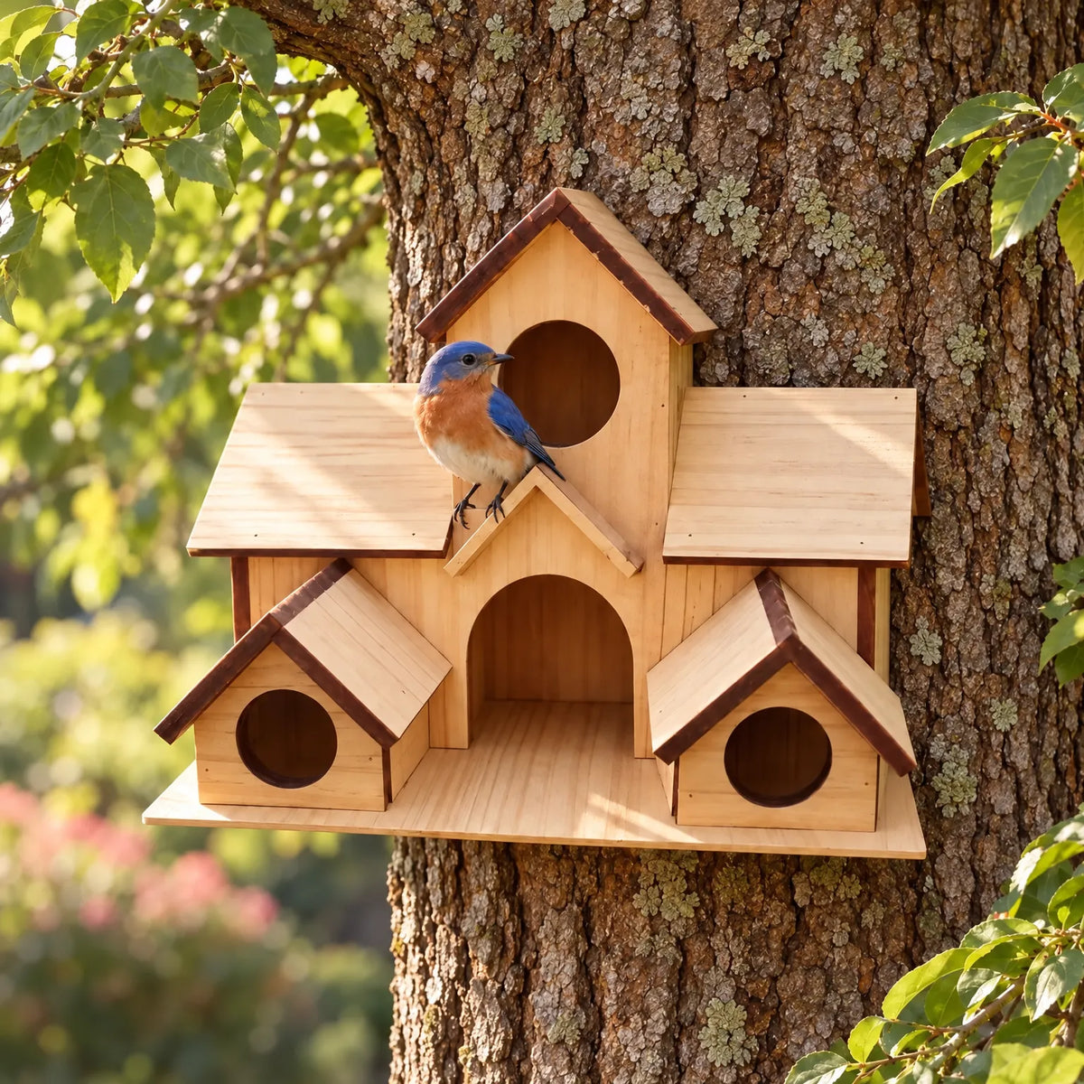 Mehrteiliges Vogelhaus Mit Fünf Nistkammern