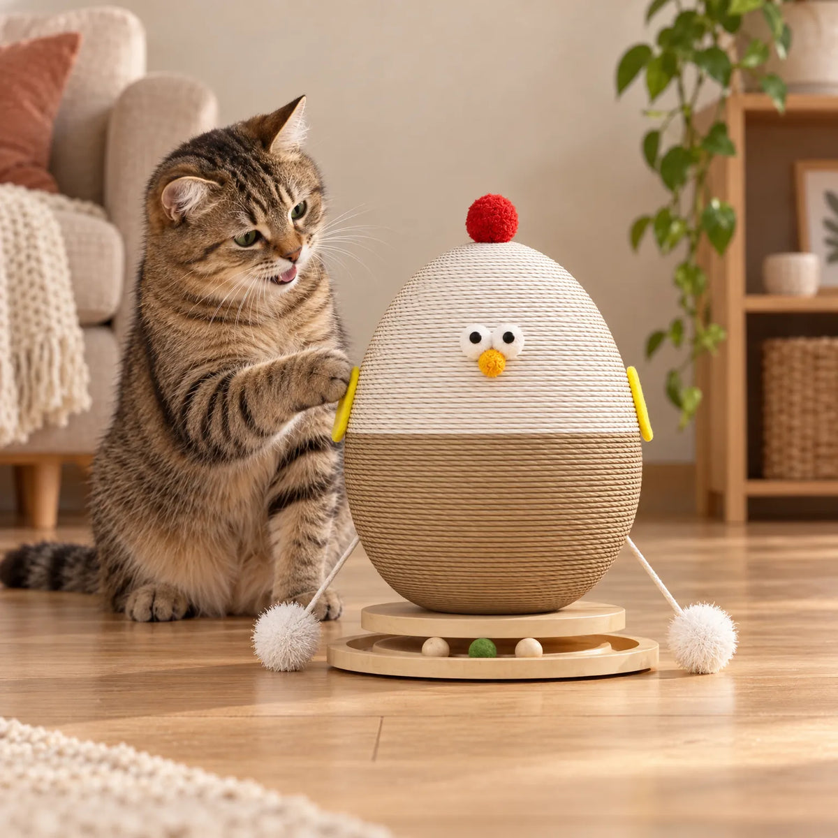 Moderner Kleiner Hühner Kratzbaum