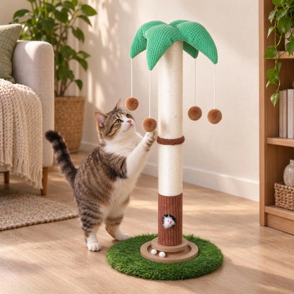 Moderner Kratzbaum Katze Mit Palmenkrone