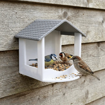 Modernes Vogelfutterhaus Für Die Hauswand