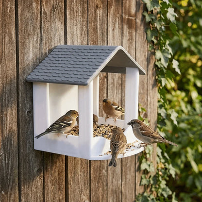 Modernes Vogelfutterhaus Für Die Hauswand
