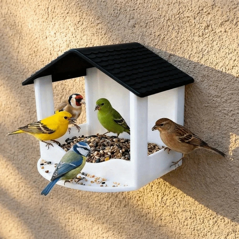 Modernes Vogelfutterhaus Für Die Hauswand