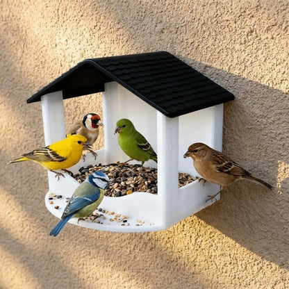 Modernes Vogelfutterhaus Für Die Hauswand