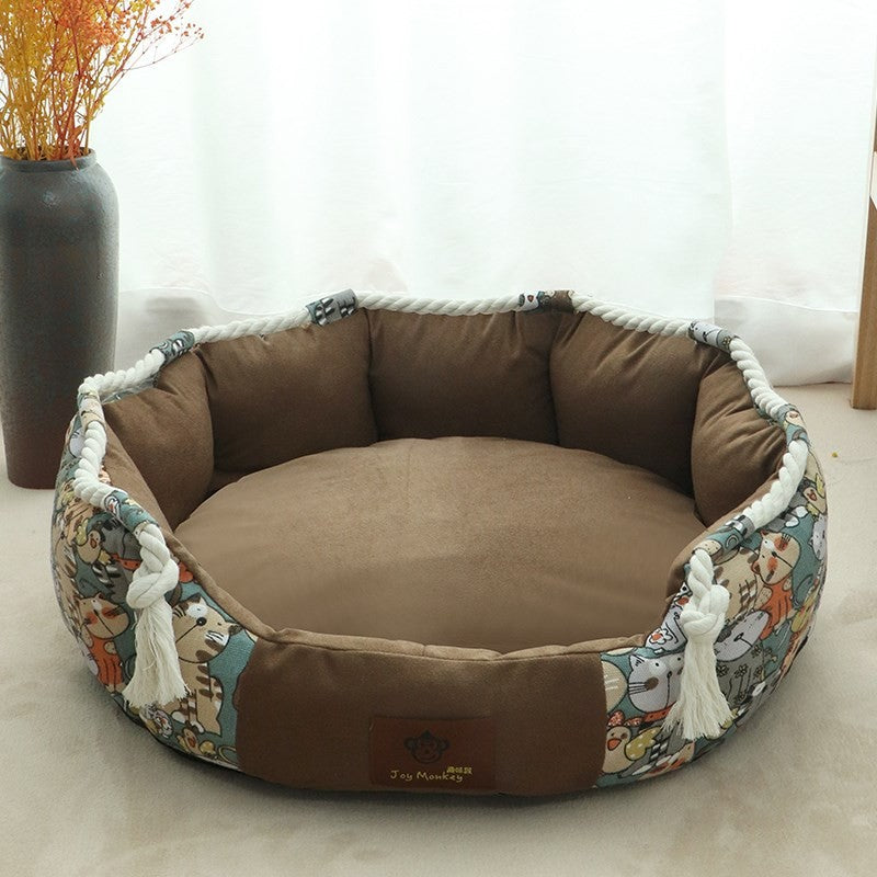 Natan Hundebett mit Kauleine und Spielspaß