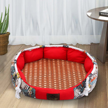 Natan Hundebett mit Kauleine und Spielspaß