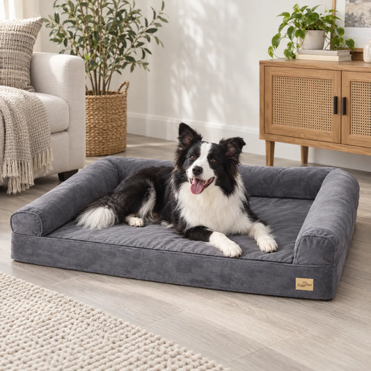Orthopädisches Hundebett Mit Erhöhtem Rand